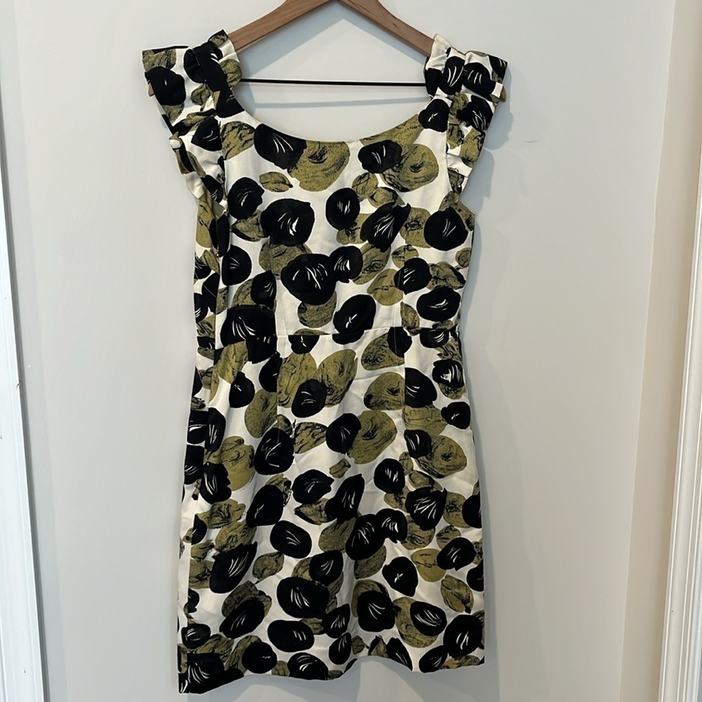 Anthropologie Leifsdottir Silk Blend Leaf Dress Size 4 - Picture 6 of 7